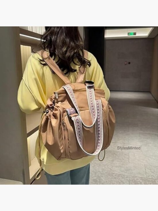 4-Way Convertible Backpack, Water Resistant Lightweight Tote, Multi Pocket main image 5